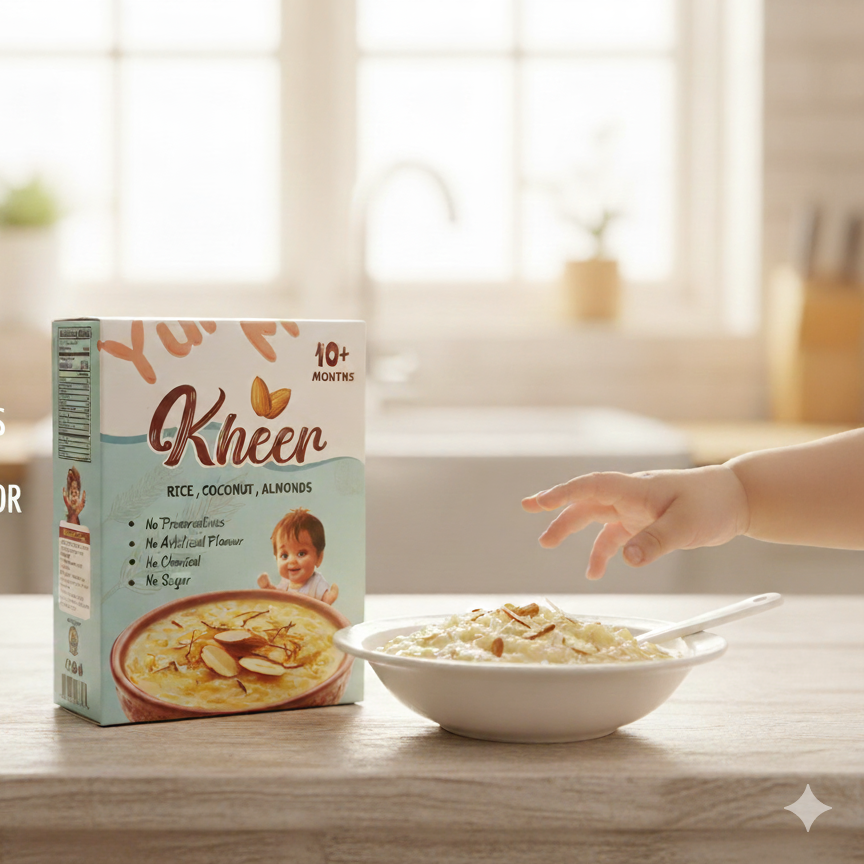 Natural Date Almond Rice Kheer Mix | Instant babies healthy kheer with Real Arabian Dates
