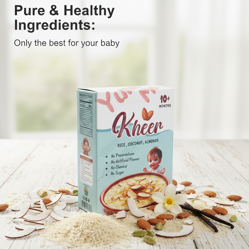 Natural Date Almond Rice Kheer Mix | Instant babies healthy kheer with Real Arabian Dates
