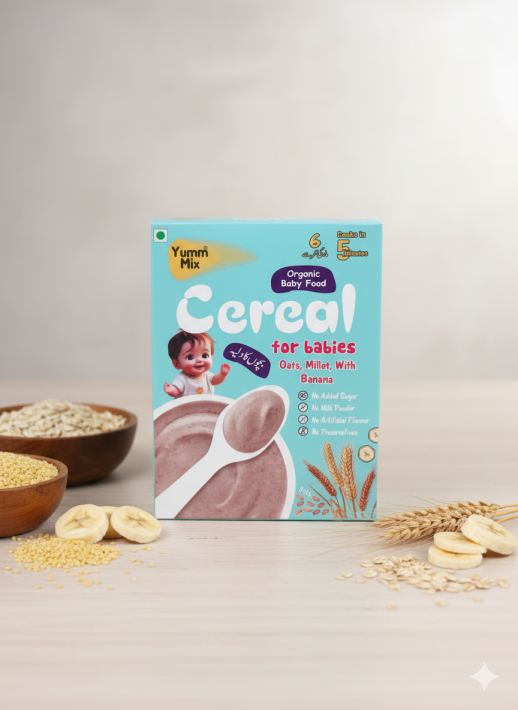 Baby food-Oats, Millets with Banana, Cereal 200 G