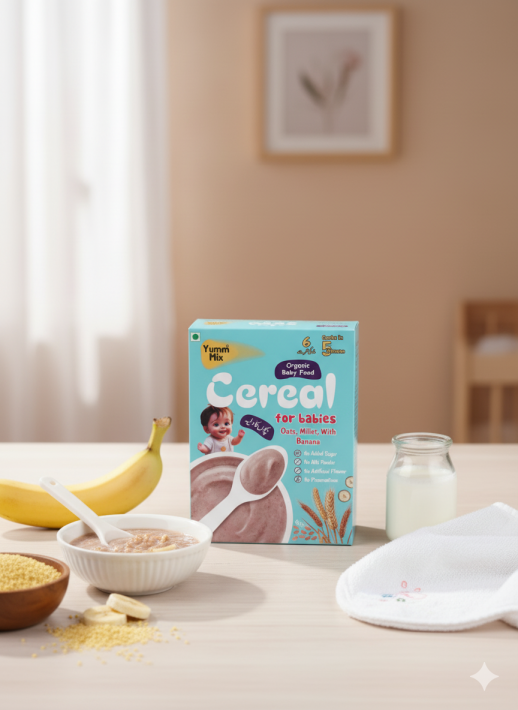 Baby food-Oats, Millets with Banana, Cereal 200 G